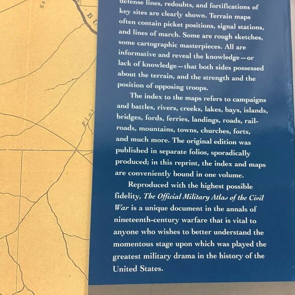 New Official Military Atlas of The Civil War Book Exact Reproduction Of Original - Picture 3 of 4